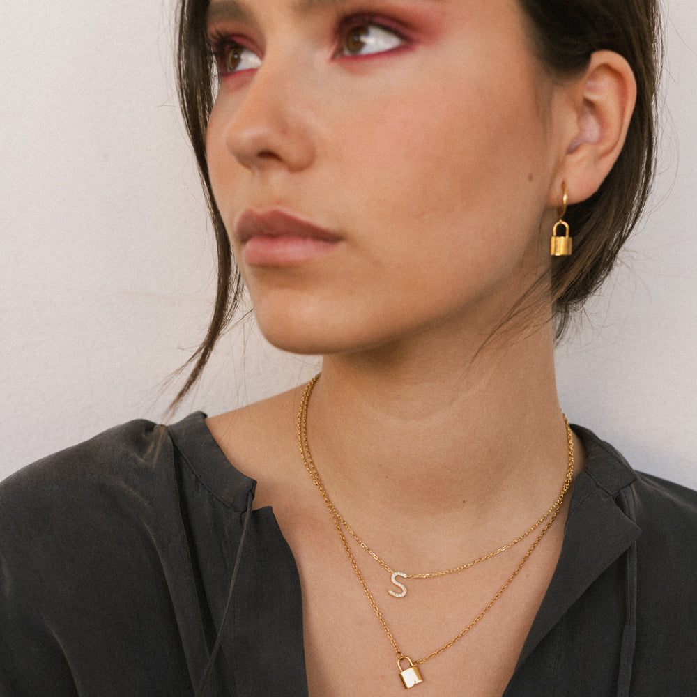 Arya Gold Letter Necklace