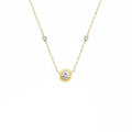 Simona Gold Solitaire Bezel Pendant
