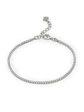 White Cz Sterling Silver Tennis Bracelet